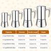 Vaolvpant No Coating 6 Cup Thickened 304 Stainless Steel Moka