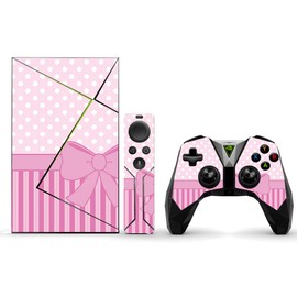 MightySkins Skin Compatible with NVIDIA Shield TV (2017) Pro - Pink Present | Protective, Durable, and Unique Vinyl Decal wrap Cover | Easy to Apply, Remove, and Change Styles | Made in The USA
