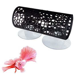 Esforzarse Betta Fish Tube Tunnel Toy,Aquarium Decor Cave,Aquarium Accessories for Betta Fish Aquarium Decoration Betta Hammock Bed Tunnel,Multipurpose Fish Tank Accessories,Space Saving Betta Hammock