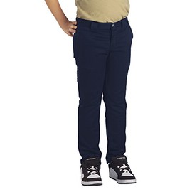 Dickies Big Boys' Skinny Straight Pant, Dark Navy, 12