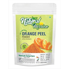 Natural Mission Pure Orange Peel Powder 227g | 8 oz | 0.5 LB | 100% Pure & Natural Sun Tan Remover & Exfoliator | No Chemicals or Bleaching Agents | External Use Only