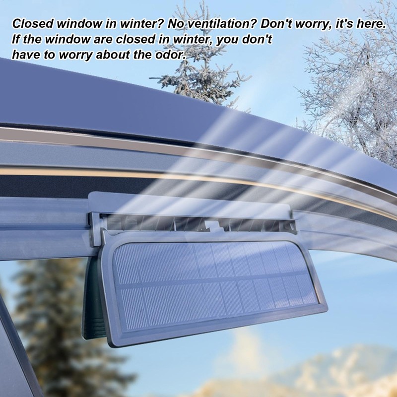 Car Window Fan | Auto Solar Air Circulation Fan -