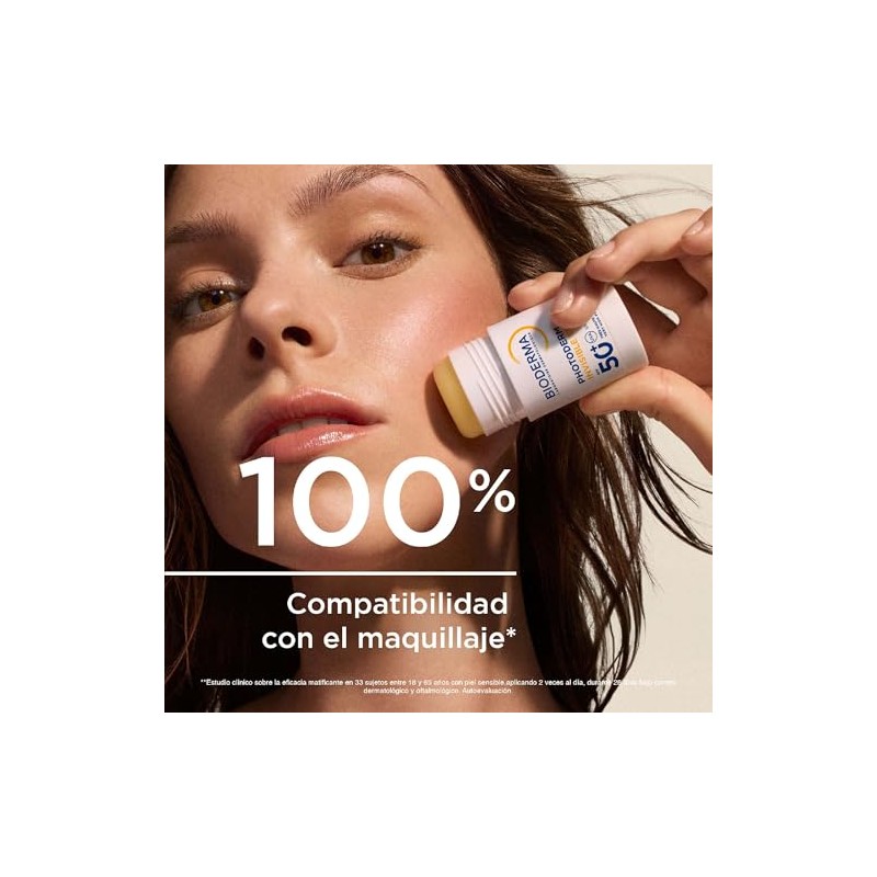 BIODERMA, Protector Solar en Barra, Photoderm Invisible Stick FPS 50+,