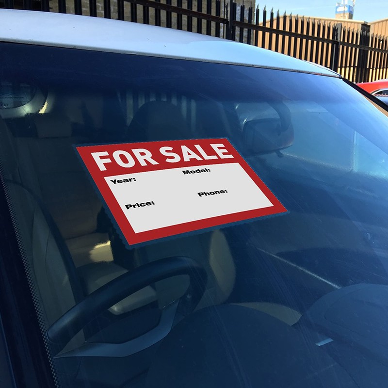 Windshield Sticker Applicator 5 Pack 5"x7" Static Cling for Stickers