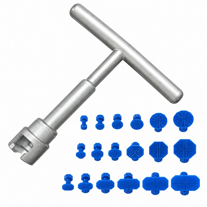 Car Dent Repair Puller Kit with T-Handle & 18 Glue