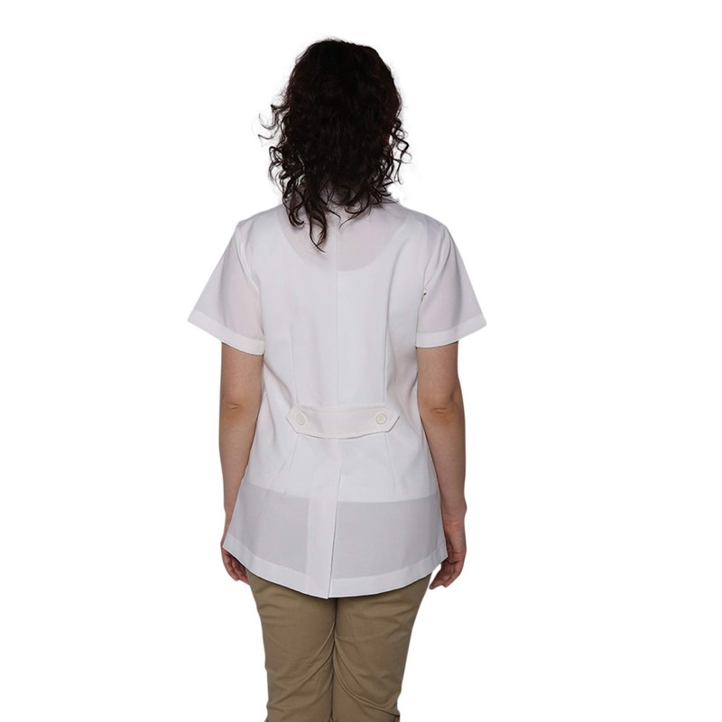 Tess Women's Salon Smock – Bleach-Proof Stylist Jacket, Lightweight Button-Down