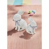 Mud Pie Mud Pie Wicker Resin Bunny, White
