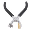 Silent Leather Hole Punch Double Lever Replaceable Head Rhombus Cutting