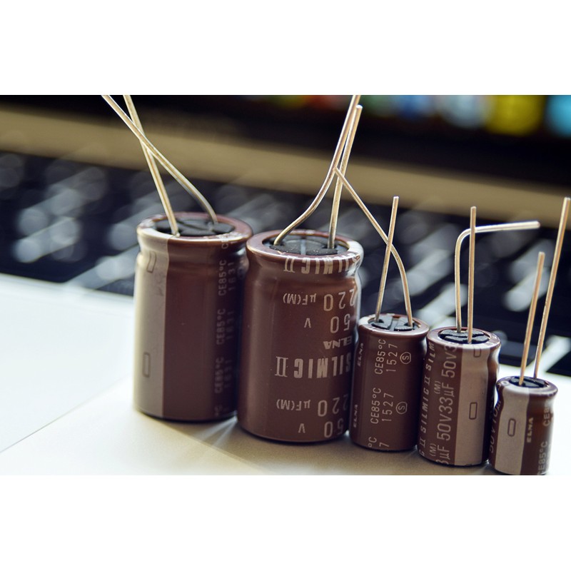 4 Elna SILMILC II Capacitors - 6.3V 33-1000uf Premium Audio