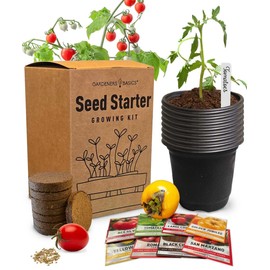 Tomato Growing Kit – Grow 8 Varieties of Delicious Tomatoes – Non-GMO Heirloom Seeds, Complete Indoor & Outdoor Tomato Seed Kit, Our Tomato kit is Perfect for Home Gardens & Fresh Cooking