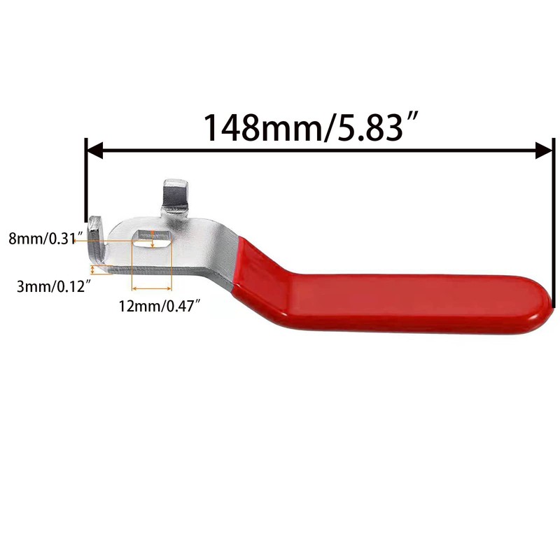 It Works Great 3pcs Red Lever Handle for Ball Valve