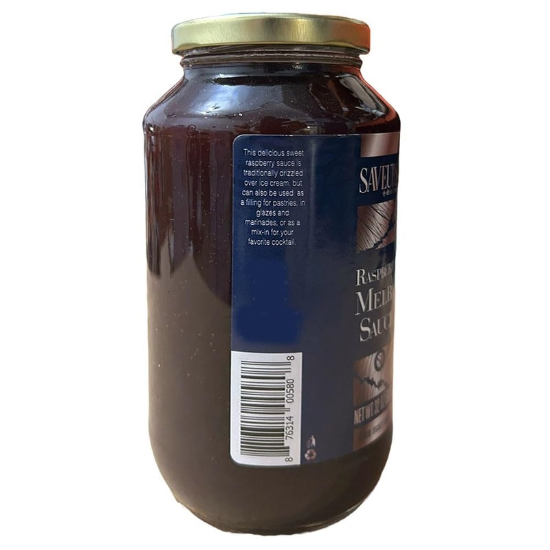 Saveurs Raspberry Melba Sauce 32 oz.