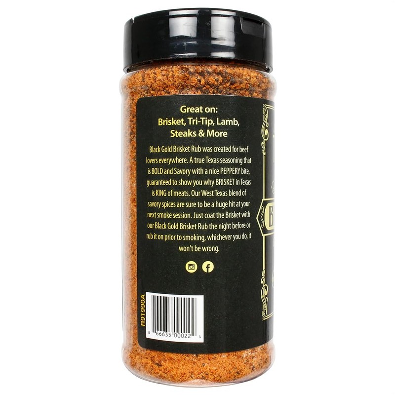Texas Dust Black Gold All-Natural Seasoning, 1 lb