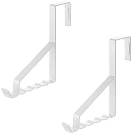 Yamazaki Industries 2762 Door Hook, Smart Door Hanger, 6 Rows, White, Set of 2