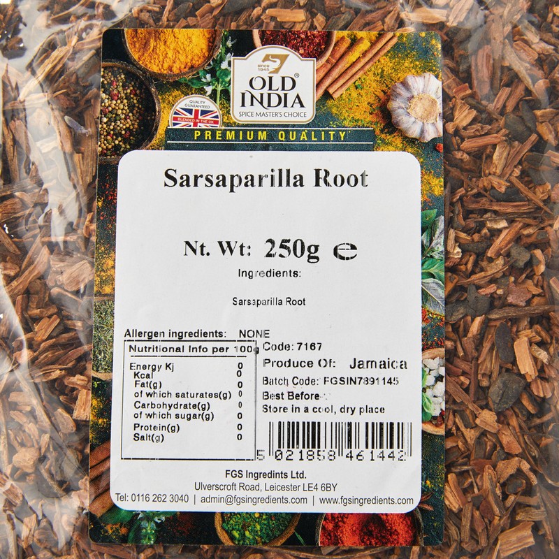 Old India Sarsaparilla Root 250g