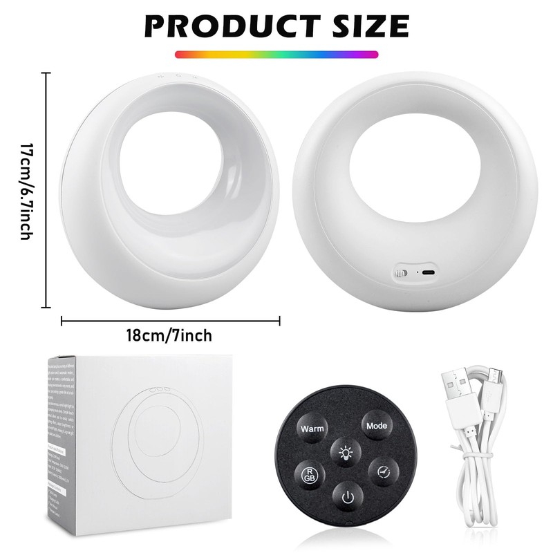 Bedside Lamp Touch Dimmable, Table Lamp Touch Dimmable with Remote