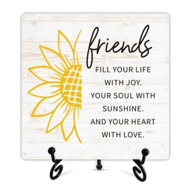Friendship Gifts For Friend Sister BFF, Friend Birthday Gifts For Best Friend Work Bestie, Long Distance Friend Gifts, Farmhouse Home Office Desk Decor, Tabletop Shelf Accessories - b05