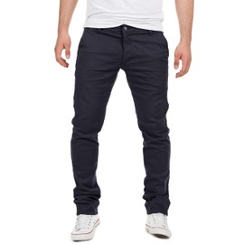 Yazubi Chino Pants Blue Long Men Cloth Pants Chinos Business Men Stretch Dustin, Blue (Night Sky 4R193924), W31/L30