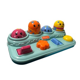 Fisher-Price Brilliant Basics Boppin' Activity Bugs, Pop-Up Infant Toy Development Academic New Version