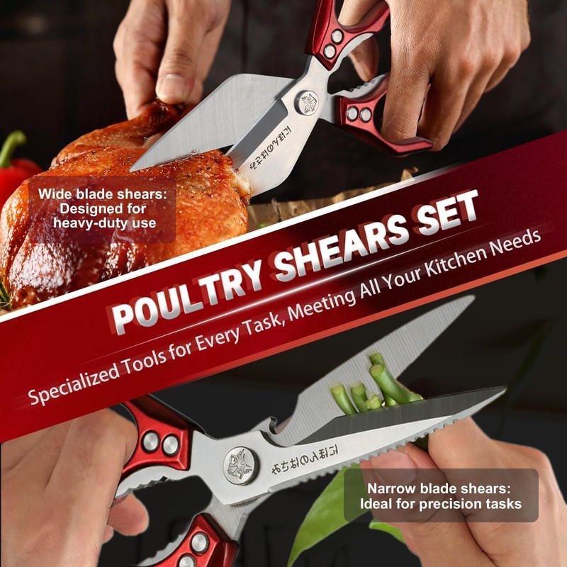 Dream Reach Kitchen Shears Set - Heavy Duty Kitchen Scissors
