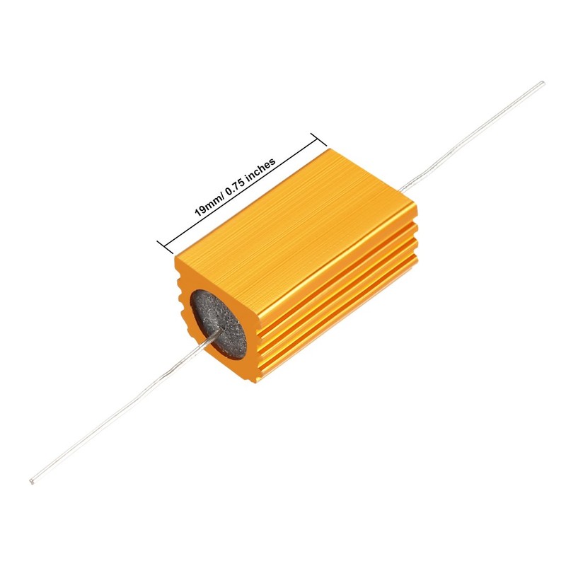 sourcing map Pack of 2 Aluminium Housing Resistor 5 W