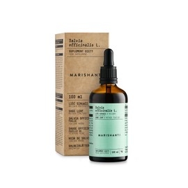Salbei (Salvia Officinalis L.) Alkoholfreie Urtinktur – flüssiger Extrakt – Tropfen – 100 ml – Nahrungsergänzungsmittel – Marishanti – 100% natürlich und vegan