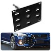 CNSPEED Front Bumper Tow Hook License Plate Mount Relocator Bracket