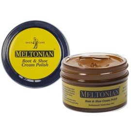 Meltonian Cream Shoe Polish - Boot Polish, Leather Shoe Polish Oil Based with Beeswax - Restores & Protects, 60+ Colors, Saddle