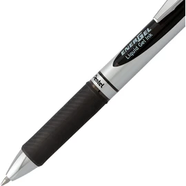 Pentel EnerGel XM BL77 - Retractable Liquid Gel Ink Pen - 0.7mm - 54% Recycled - Black Ink - Pack of 12 + 2