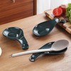 CHSEROK Spoon Rest, 4 Pieces with Hanging Holes Cooking Spoon