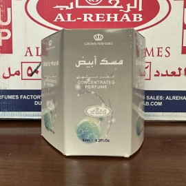 Al Rehab NEW Al Rehab Roll On Oil Attar Perfume Alcohol Free 6x6ml - White Musk