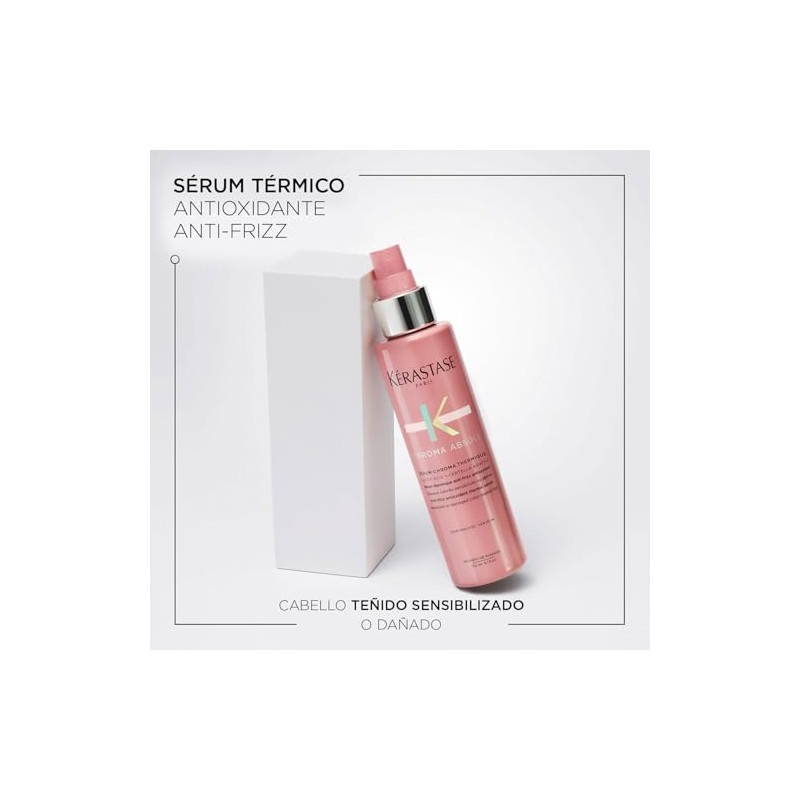 Kérastase Sérum Chroma Thermique Protector Calor Cabello Teñido Realza Color