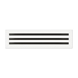 BUILDMART - 22x6 Mud in Air Vent Cover - Drywall Mud-in White Air Vent - Mud Linear Slot Diffuser - Register Grille for Ceiling and Walls - Texas Buildmart