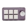 6 Key One Handed Mechanical Keyboard with Knob Wired Plug