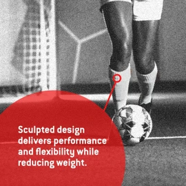 G-Form Pro-S Blade Football Shin Guard, White, X-Large