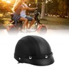 Half Helmet Breathable Sun Blocking Retro Safe PU Leather Motorcycle