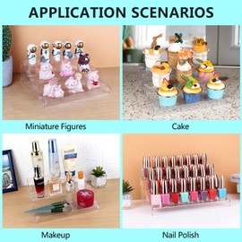 evron Pantry Organization and Storage Clear Plastics Spice Rack Organizer for Cabinet & Countertop (ASSEMBLY REQUIRED) 3 Tier Organizer Versatile Tierd Shelf Organizer 10.5"