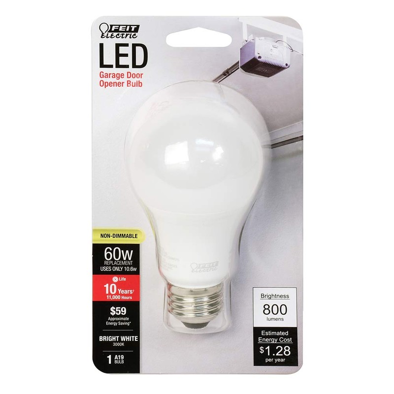 Feit Electric A19 LED Light Bulb, 60W Equivalent, E26 Medium