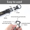 YIWUBAI Heavy Duty Braided Paracord Lanyard for ID Badges,EDC Tether