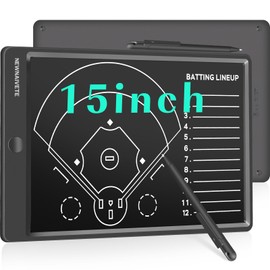 Newnaivete Electronic Baseball Coach Board - Premium Tactical Marker Board with Large LCD Screen and Stylus Pen, Digital Rechargeable Baseball Training Equipment for Coach and Game Plan