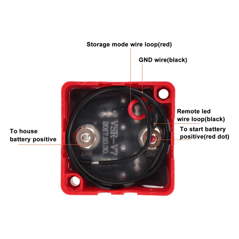 Dual Battery Smart Isolator VSR Voltage Sensitive Relay for Car