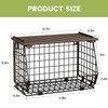 GGIU Wire Fruit Basket for Kitchen Storage: Hanging and Counter