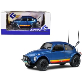 Solido 1/18 Solido 1975 Volkswagen VW Beetle Baja Diecast Model Metallic Blue S1809601