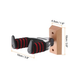 MECCANIXITY 2pcs Guitar Hanger Wall Mount, Auto Lock Guitar Soft Hook Guitar Wall Hanger Stand for Guitar Audio Acoustic Electric Guitar Bass