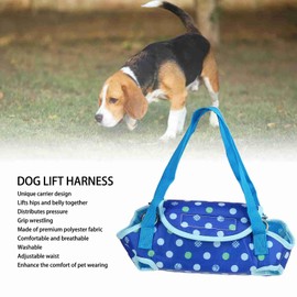 Qukaim Dog Lift Recovery Sling Dog Lift Harness Breathable Adjustable Dog Lift Recovery Sling for Old Disabled Dogs, Joint Injuries, Arthritis, Paralysis, XS, Pet Outdoor Supplies