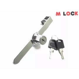 M lock Sliding Glass Door Ratchet Lock Showcase Display Jewelry Case keyed alike NEW