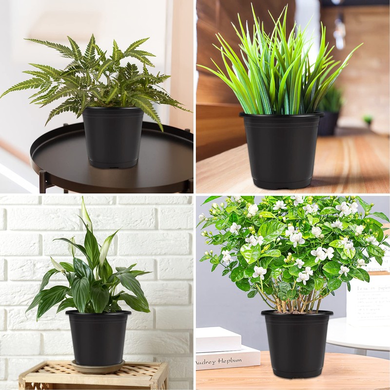 Augshy Pots, black, 4inch