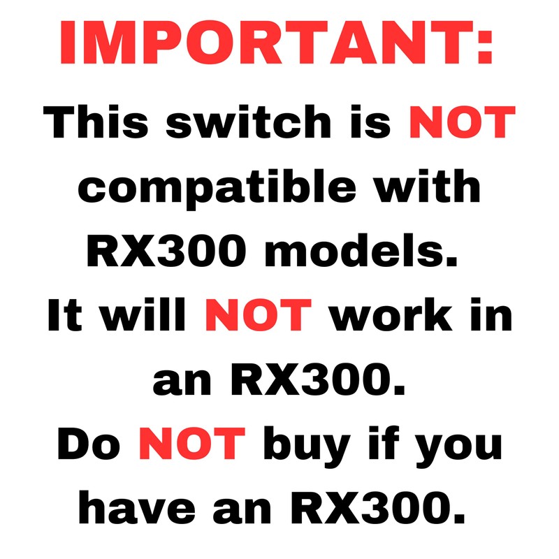 SWITCHDOCTOR Window Master Switch for 2006-2008 Lexus IS250, IS350; 2002-2006