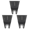 Briny River 3Pcs 90x68mm Multitool Oscillating Saw Blades for Cutting Hardwoods Drywall Plastics Non-Metallic Materials