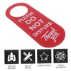 LALAFINA Hotel Door Hanger Sign Double-Sided 'no Soliciting' 'Please Knock'
